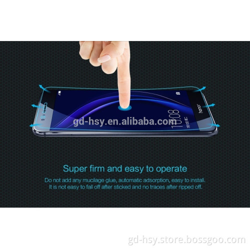 HUYSHE cell phone accessories anti-broken tempered glass screen protector for Huawei Honor 8
